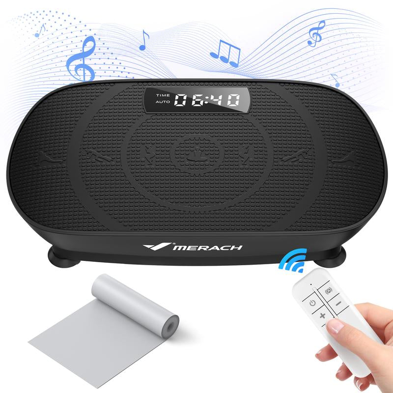 MERACH Vibration Plate Exercise Machine, Lymphatic Drainage Machine, Whole Body Workout Vibration Platform for Wellness and Fitness Home Gym Equipment