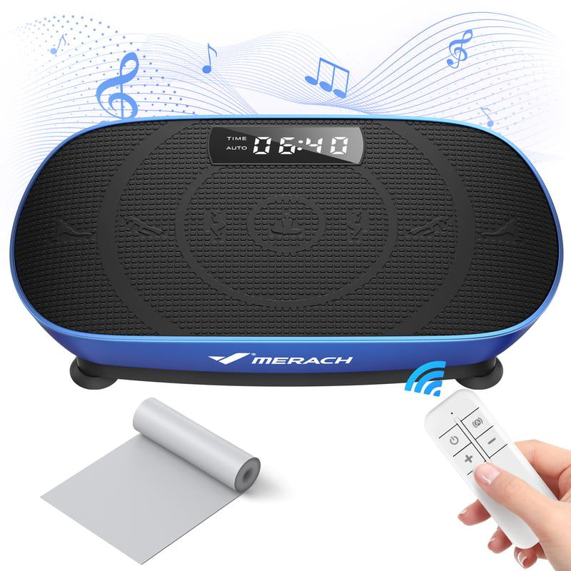 MERACH Vibration Plate Exercise Machine, Lymphatic Drainage Machine, Whole Body Workout Vibration Platform for Wellness and Fitness Home Gym Equipment