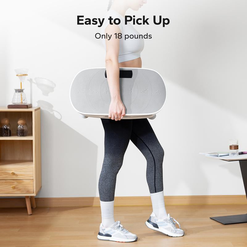 MERACH Vibration Plate Exercise Machine, Lymphatic Drainage Machine, Whole Body Workout Vibration Platform for Wellness and Fitness Home Gym Equipment