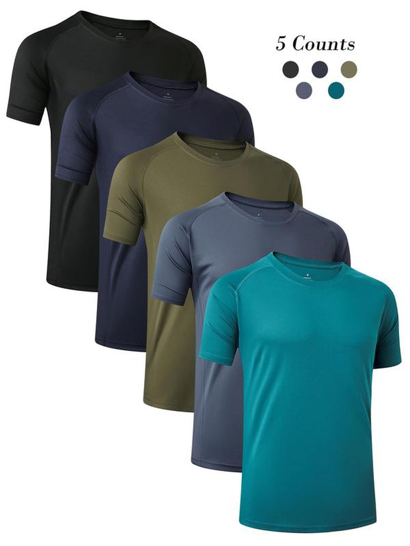 Men'S Plain Spring Sports Football Jersey, Quick Drying Breathable T-Shirt, Casual Tee Tops for Gym Workout Running Back to School, Mens Clothes, Please Purchase a Size Up, Gym Wear, Workout Tops, Men'S T Shirts, Athletic Crew Neck, Active Wear