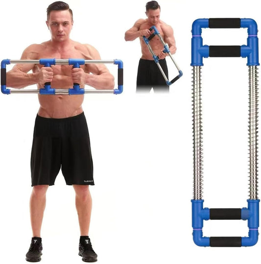 Push down Machine - Chest Exerciser at Home Workout Equipment, Arm Trainer - Portable Spring Resistance Exercise Gym Kit for Home, Travel or Outdoors