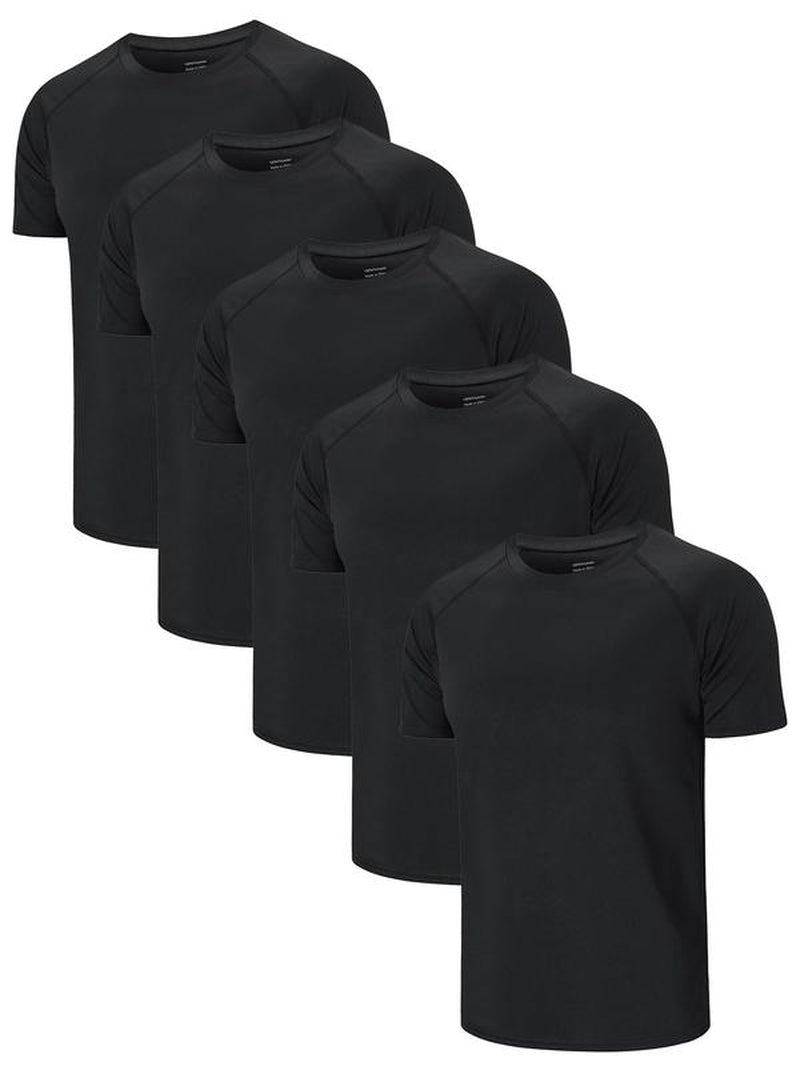Men'S Plain Spring Sports Football Jersey, Quick Drying Breathable T-Shirt, Casual Tee Tops for Gym Workout Running Back to School, Mens Clothes, Please Purchase a Size Up, Gym Wear, Workout Tops, Men'S T Shirts, Athletic Crew Neck, Active Wear